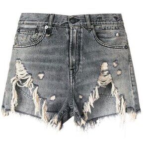 R13 Black Shredded Slouch Short - 30", brand new w/ tags! 🇮🇹